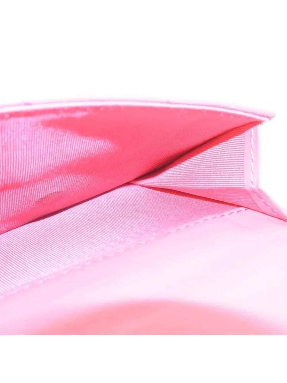 Chanel Quilted 2.55 Small Lambskin Flap Wallet Compact Trifold Pink